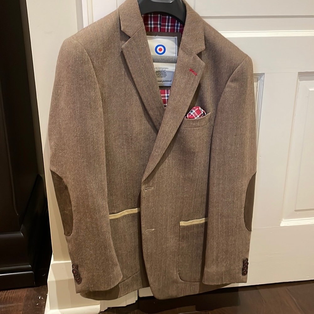 Blue Industry blazer.